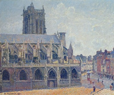 The Church of St Jacques in Dieppe by Camille Jacob Pissarro